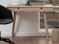 Bureau CENTORO 2 lades lichte eik - thumbnail