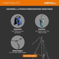 walimex pro EI-9901 Pro videostatief met opbergtas en snelwisselplaat, 134 cm - thumbnail