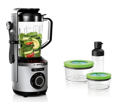 2-in-1 vacuümblender - BOSCH - VitaPower Serie 8 MMBV625M - 1000 W - roestvrij staal / zwart