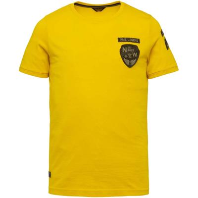 PME Legend T-shirt met printopdruk geel