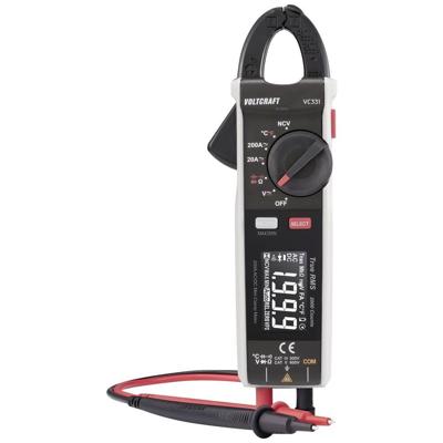 VOLTCRAFT VC-331 Stroomtang CAT II 600 V, CAT III 300 V Weergave (counts): 2000 VOLTCRAFT VC-331 Stroomtang CAT II 600 V, CAT III 300 V Weergave (counts): 2000
