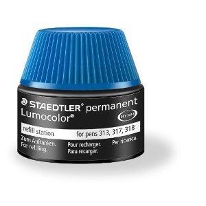 Viltstiftvulling Staedtler Lumocolor permanent 15ml blauw