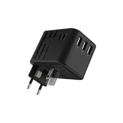 Rolling Square Wereldstekker Travel Adapter l Universele Reisstekker Quick Charger 35.5W - 3 USB en 2 USB-C met Power Delivery en Quick Charge Rolling Square Wereldstekker Travel Adapter l Universele Reisstekker Quick Charger 35.5W - 3 USB en 2 USB-C met Power Delivery en Quick Charge