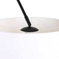 Steinhauer Vloerlamp Sparkled light 9829 zwart kap grof linnen wit - thumbnail