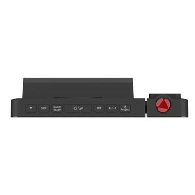 Digitale LED-wekkerradio met GreenBlue-projector, FM-radio, alarm, 12/24-uursklok, voeding USB 5V DC + CR2032, GB172 Digitale LED-wekkerradio met GreenBlue-projector, FM-radio, alarm, 12/24-uursklok, voeding USB 5V DC + CR2032, GB172