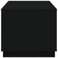 Salontafel 102x50x44 cm bewerkt hout zwart - thumbnail