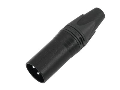 Neutrik NC3MXX-BAG XLR-connector Stekker, recht Aantal polen: 3 Zwart 1 stuk(s)