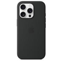 Apple Silicone Case MagSafe Silicon Case Apple iPhone 16 Pro Zwart Stootbestendig, Inductieve lading - thumbnail