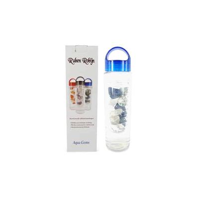 Edelsteen Waterfles Bergkristal, Boomagaat en Dumortieriet - Anti-Stress - 700 ml Edelsteen Waterfles Bergkristal, Boomagaat en Dumortieriet - Anti-Stress - 700 ml