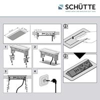 Schutte E2 inschuifbare stekkerdoos | 2-voudig stopcontact en 2 x USB 3074 - thumbnail