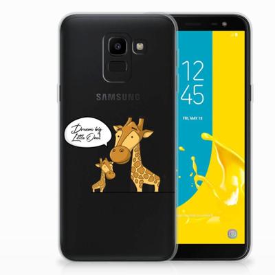 Samsung Galaxy J6 2018 Telefoonhoesje met Naam Giraffe Samsung Galaxy J6 2018 Telefoonhoesje met Naam Giraffe