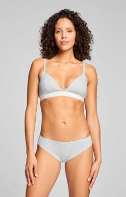 Puma Dames Briefs Invisible Cotton 2-pack Light Grey Melange-XL