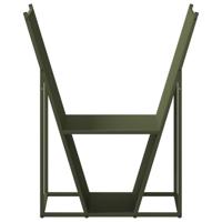 Brandhoutrek 69,5x35x81 cm koudgewalst staal olijfgroen - thumbnail