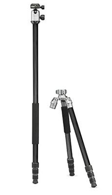 Cullmann 55496 Mundo 528MC driepootstatief carbon inclusief monopod met kogelkop, statiefhoogte, 183,5 cm zilver