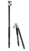 Cullmann 55496 Mundo 528MC driepootstatief carbon inclusief monopod met kogelkop, statiefhoogte, 183,5 cm zilver - thumbnail
