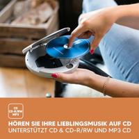 Lenco Draagbare CD MP3 speler anti-schok Zilver - CD-201SI - thumbnail
