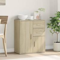 Dressoir 60x31x70 cm bewerkt hout sonoma eikenkleurig - thumbnail