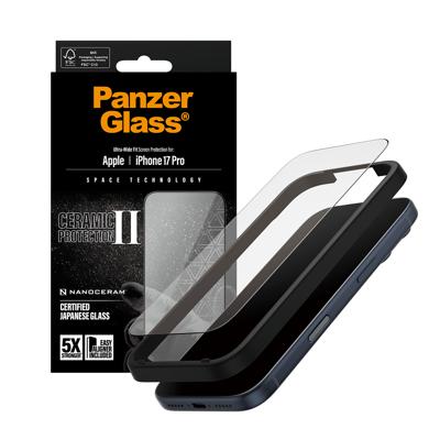 PanzerGlass PG66155 PG66155 Screenprotector (glas) Apple iPhone 17 Pro. 1 stuk(s) PanzerGlass PG66155 PG66155 Screenprotector (glas) Apple iPhone 17 Pro. 1 stuk(s)