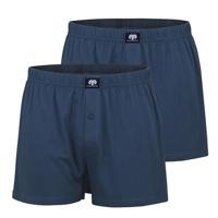 2-pak wijde heren boxershorts - 2675 - Losse boxerhort mannen - 100% katoen - XL - Blauw - Onderbroek heren heren heren heren heren heren heren - thumbnail