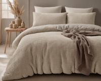 Sleeptime Check Teddy Taupe 240 x 200/220 cm - thumbnail