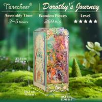 Tone-Cheer Dorothy's Journey Book Nook met Verlichting Bouwpakket Modelbouw - thumbnail