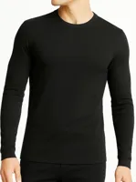 Boru Bamboo 2-pack heren shirt lange mouw - Bamboe ondershirts met ronde hals - Aansluitend - thumbnail