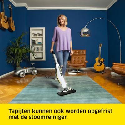 Kärcher SC 3 UPRIGHT Stoomop/dweil 0,5 l 1600 W Zwart, Wit