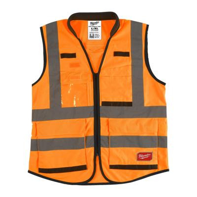 Milwaukee Premium Hi-Vis Veiligheidshesje Klasse 2 Oranje - L/XL - 4932471899 Milwaukee Premium Hi-Vis Veiligheidshesje Klasse 2 Oranje - L/XL - 4932471899