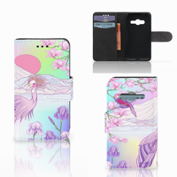 Samsung Galaxy Trend 2 Telefoonhoesje met Pasjes Bird - thumbnail