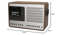 Revo SuperConnect tafelradio muziekstreamer,Portable audio walnoot/ zilver - thumbnail