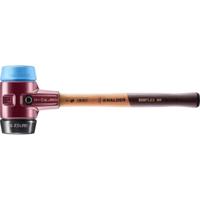 Halder Kunststofhamer | lengte 490 mm kop d. 80 mm | zacht/middelhard hout | TPE-soft blauw/rubber zwart | 1 stuk - 3012.080 - 3012.080 - thumbnail