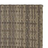 Tafel inklapbaar 45x35x32 cm poly rattan grijs - thumbnail