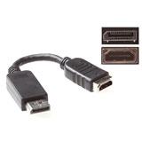 ACT AK3994 Verloopkabel | DisplayPort male/HDMI-A female | Zwart | 15 cm
