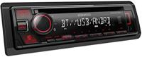 Kenwood KDC-BT430U CD-autoradio met Bluetooth handsfree (high-performance tuner, geluidsprocessor, USB, Android- en Spotify Control, 4x50 watt, rood) zwart - thumbnail