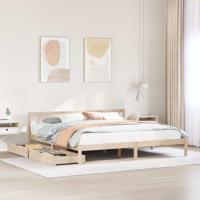 Bedframe zonder matras massief grenenhout 180x200 cm - thumbnail
