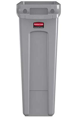 Rubbermaid afvalcontainer Slim Jim, 87 liter, grijs