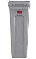 Rubbermaid afvalcontainer Slim Jim, 87 liter, grijs - thumbnail