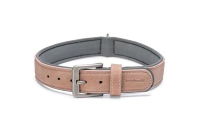 Beeztees Balacron Ax kunstleer roze halsband hond 52-62cm x 30mm