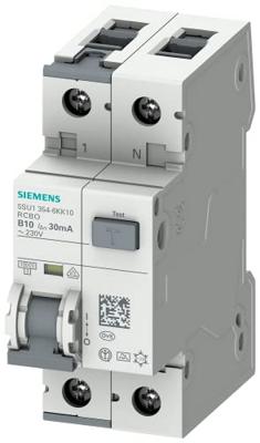 Siemens 5SU13546KK10 Aardlekschakelaar/zekeringautomaat 2-polig 10 A 0.03 A 230 V
