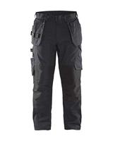 Blåkläder Service werkbroek met stretch en spijkerzakken 14961330 | Zwart/Rood | Maat 60 - 7330509548936 - thumbnail