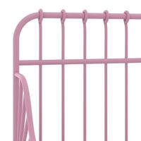 Bedframe verlengbaar metaal roze 80x130/200 cm - thumbnail