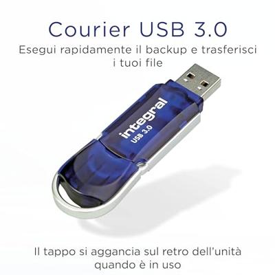 Integral INFD128GBCOU3.0 USB flash drive 128 GB USB Type-A 3.2 Gen 1 (3.1 Gen 1) Blauw, Zilver