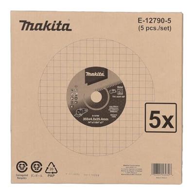 Makita E-12790-5 Doorslijpschijf Staal 355x25.4x4.3mm VE=5