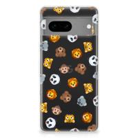 TPU bumper voor Google Pixel 7 Dieren Emojis - thumbnail
