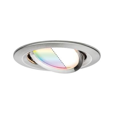 5181 smik Gateway + EBL Nova RGBW Paulmann Home Pakket Smart Home System 15.6 W Warmwit tot daglichtwit, RGBW IJzer (geborsteld)