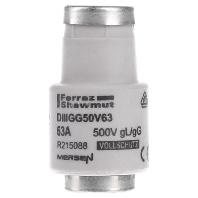 Mersen 00598.063700 Diazed zekering Afmeting zekering: DIII 63 A 500 V - thumbnail