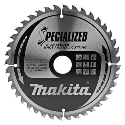 Makita Zaagblad | Tipe | 190x30x2,0 | 40T | 23 Graden - B-09503 Makita Zaagblad | Tipe | 190x30x2,0 | 40T | 23 Graden - B-09503