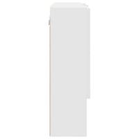 Spiegelkast Wandgemonteerd Wit 80 x 17 x 55 cm Bewerkt hout - thumbnail