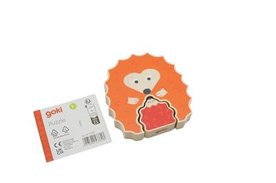 Goki houten puzzel staand egelt, 2st.