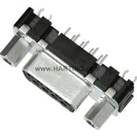HARTING 09661516513 D-sub female connector 180 ° Aantal polen: 9 Solderen 1 stuk(s) - thumbnail